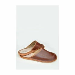 Hot Squash HotSquash Brown Leather Featherweight Mens Slippers -HotSquash Shop unnamed file 1007