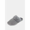Hot Squash HotSquash Womens Grey Slip-On Slippers
