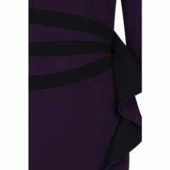Hot Squash Hotsquash Purple Contrast Side Frill Dress -HotSquash Shop unnamed file 103