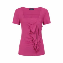 Hot Squash Pink Short Sleeved Waterfall Top 2 Hot Squash Pink Short Sleeved Waterfall Top -HotSquash Shop unnamed file 1067