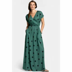 Hot Squash HotSquash Green Maxi Dress