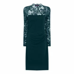 Hot Squash HotSquash Green Lace Sleeve Hostess Dress -HotSquash Shop unnamed file 126