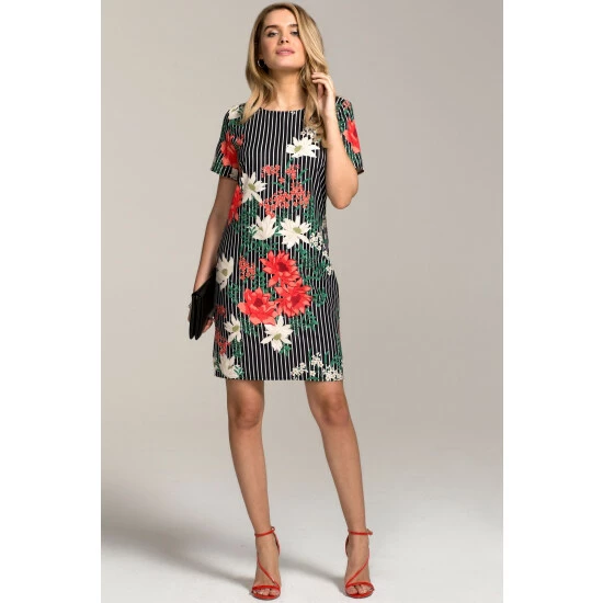 unnamed-file-160.jpg Hot Squash HotSquash Black Rivera Short Sleeved Print Shift Dress -HotSquash Shop unnamed file 160