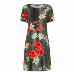 Hot Squash HotSquash Black Rivera Short Sleeved Print Shift Dress 2 Hot Squash HotSquash Black Rivera Short Sleeved Print Shift Dress -HotSquash Shop unnamed file 162