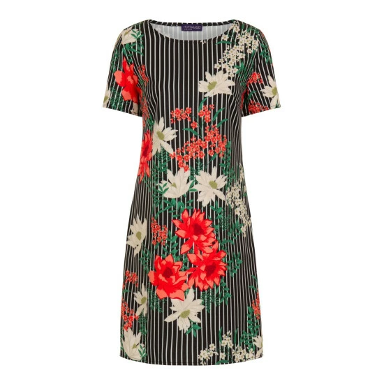 unnamed-file-162.jpg Hot Squash HotSquash Black Rivera Short Sleeved Print Shift Dress -HotSquash Shop unnamed file 162