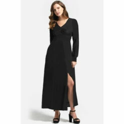 Hot Squash HotSquash Black Gemma Long Sleeved Dress