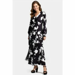 Hot Squash HotSquash Black Long Sleeves Gemma Dress