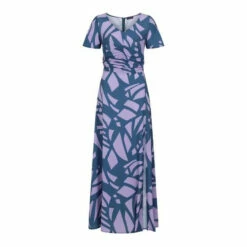 Hot Squash Navy/Lilac Crepe Maxi Dress -HotSquash Shop unnamed file 234