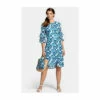 Hot Squash HotSquash Blue Print Chiffon Dress