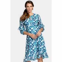 Hot Squash HotSquash Blue Print Chiffon Dress -HotSquash Shop unnamed file 260