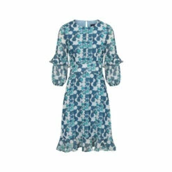 Hot Squash HotSquash Blue Print Chiffon Dress -HotSquash Shop unnamed file 262