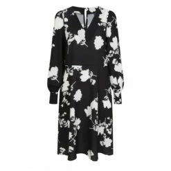 Hot Squash HotSquash Black V-Neck Chiffon Loose Dress -HotSquash Shop unnamed file 275