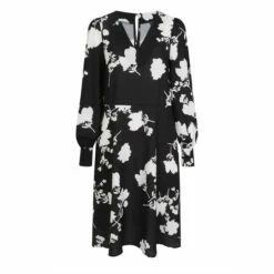 Hot Squash HotSquash Black V-Neck Chiffon Loose Dress -HotSquash Shop unnamed file 276