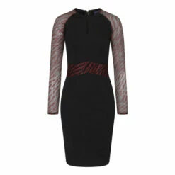 Hot Squash HotSquash Black Lace Sleeve Keyhole Detail Dress -HotSquash Shop unnamed file 290