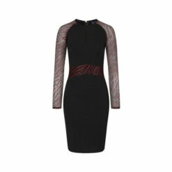 Hot Squash HotSquash Black Lace Sleeve Keyhole Detail Dress -HotSquash Shop unnamed file 292