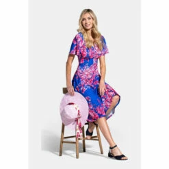 Hot Squash Blue Fit And Flare Midi Dress -HotSquash Shop unnamed file 297