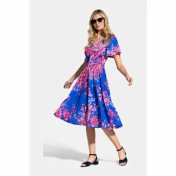 Hot Squash Blue Fit And Flare Midi Dress -HotSquash Shop unnamed file 298