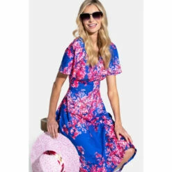 Hot Squash Blue Fit And Flare Midi Dress -HotSquash Shop unnamed file 299