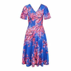 Hot Squash Blue Fit And Flare Midi Dress -HotSquash Shop unnamed file 303