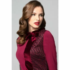 Hot Squash HotSquash Red Princess Seam Dress With Velvet -HotSquash Shop unnamed file 345