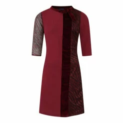 Hot Squash HotSquash Red Princess Seam Dress With Velvet -HotSquash Shop unnamed file 346