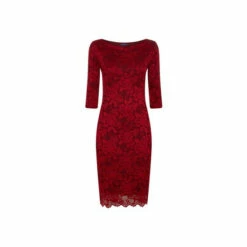 Hot Squash HotSquash Red Long Sleeved Lace Dress -HotSquash Shop unnamed file 398