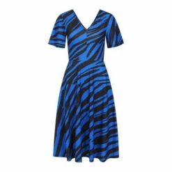 Hot Squash Womens Animal Stripe Black/Blue Fit And Flare Midi Dress 4 Hot Squash Womens Animal Stripe Black/Blue Fit And Flare Midi Dress -HotSquash Shop unnamed file 420