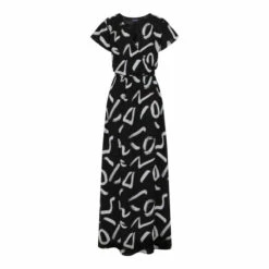 Hot Squash HotSquash Womens Black Chiffon Wrap-Top Maxi Dress -HotSquash Shop unnamed file 427