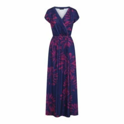 Hot Squash Womens Navy/Pink Flower Iconic Maxi Dress -HotSquash Shop unnamed file 43