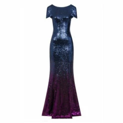 Hot Squash HotSquash Purple Cowl Back Sequinned Fishtail Maxi Dress -HotSquash Shop unnamed file 431