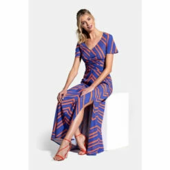 Hot Squash Blue/Orange Zig Zag Maxi Dress -HotSquash Shop unnamed file 436