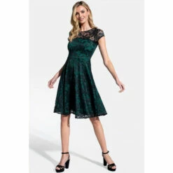 Hot Squash HotSquash Green Lace Fit And Flare Dress -HotSquash Shop unnamed file 441