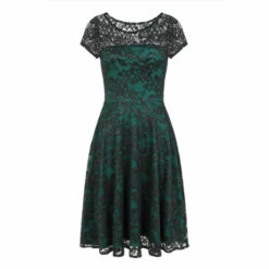 Hot Squash HotSquash Green Lace Fit And Flare Dress -HotSquash Shop unnamed file 443