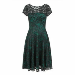 Hot Squash HotSquash Green Lace Fit And Flare Dress -HotSquash Shop unnamed file 444