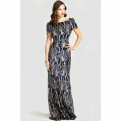 Hot Squash Hotsquash Blue Cowl Back Maxi Sequin Dress -HotSquash Shop unnamed file 479