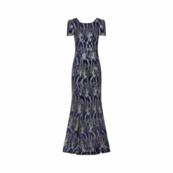 Hot Squash Hotsquash Blue Cowl Back Maxi Sequin Dress -HotSquash Shop unnamed file 481