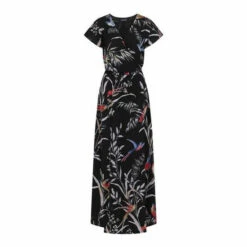 Hot Squash HotSquash Womens Black Printed Chiffon Wrap-Top Maxi Dress 3 Hot Squash HotSquash Womens Black Printed Chiffon Wrap-Top Maxi Dress -HotSquash Shop unnamed file 485