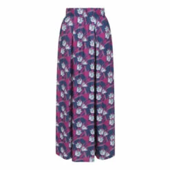 Hot Squash Womens Blue Box Pleat Maxi Skirt -HotSquash Shop unnamed file 494