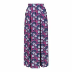 Hot Squash Womens Blue Box Pleat Maxi Skirt -HotSquash Shop unnamed file 495