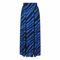 Hot Squash Womens Animal Stripe Black/Blue Pleat Maxi Skirt -HotSquash Shop unnamed file 509