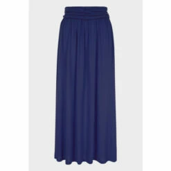Hot Squash Hotsquash Navy Blue Luxury Roll Top Maxi Skirt -HotSquash Shop unnamed file 518