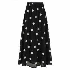 Hot Squash Womens Black Chiffon Maxi Skirt -HotSquash Shop unnamed file 524