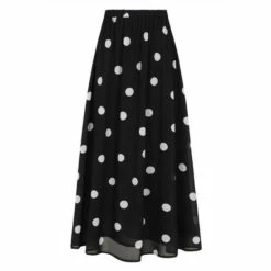 Hot Squash Womens Black Chiffon Maxi Skirt -HotSquash Shop unnamed file 525