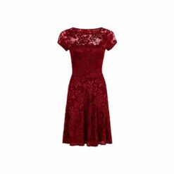 Hot Squash HotSquash Red Lace Fit And Flare Dress -HotSquash Shop unnamed file 53