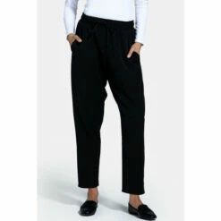Hot Squash HotSquash Balloon Black Trousers With Elasticated Waistband
