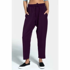 Hot Squash HotSquash Purple Balloon Trousers With Elasticated Waistband