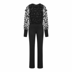 Hot Squash HotSquash Ponte Black Jumpsuit With Blouson Sleeves -HotSquash Shop unnamed file 577