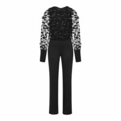 Hot Squash HotSquash Ponte Black Jumpsuit With Blouson Sleeves -HotSquash Shop unnamed file 578