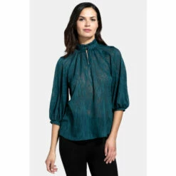 Hot Squash HotSquash Blue Balloon Top With High Collar