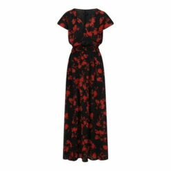 Hot Squash HotSquash Black Chiffon Wrap Top Maxi Dress -HotSquash Shop unnamed file 616